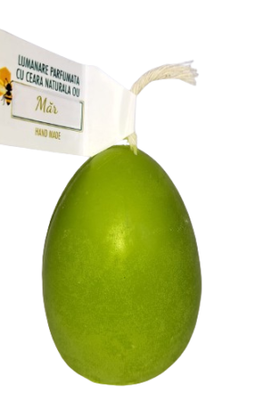 Lumanare cu ceara naturala ou