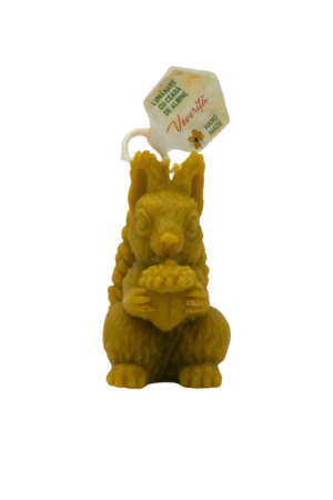 Lumanare cu Ceara de Albine in Forma de Veverita